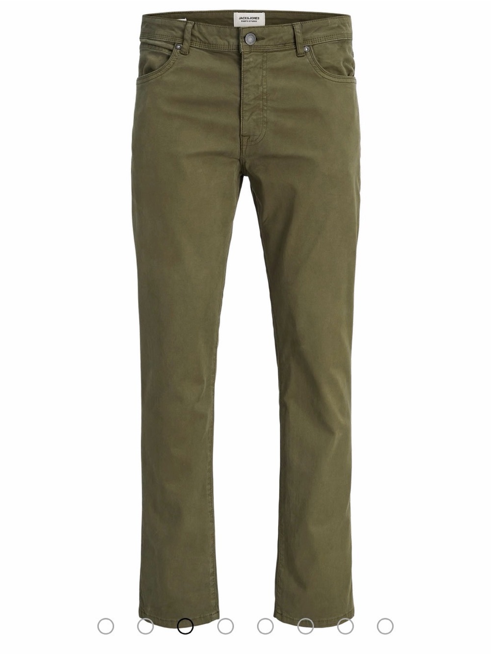 Men's Olive Green Casual Chino Pants